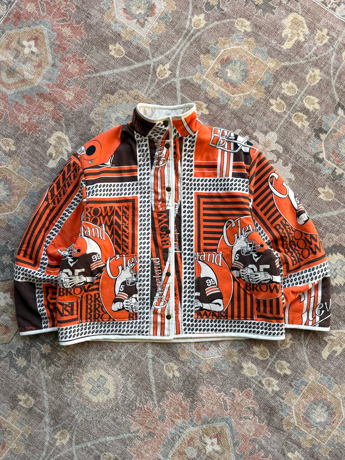 Browns Quilt Snap Button Jacket - L
