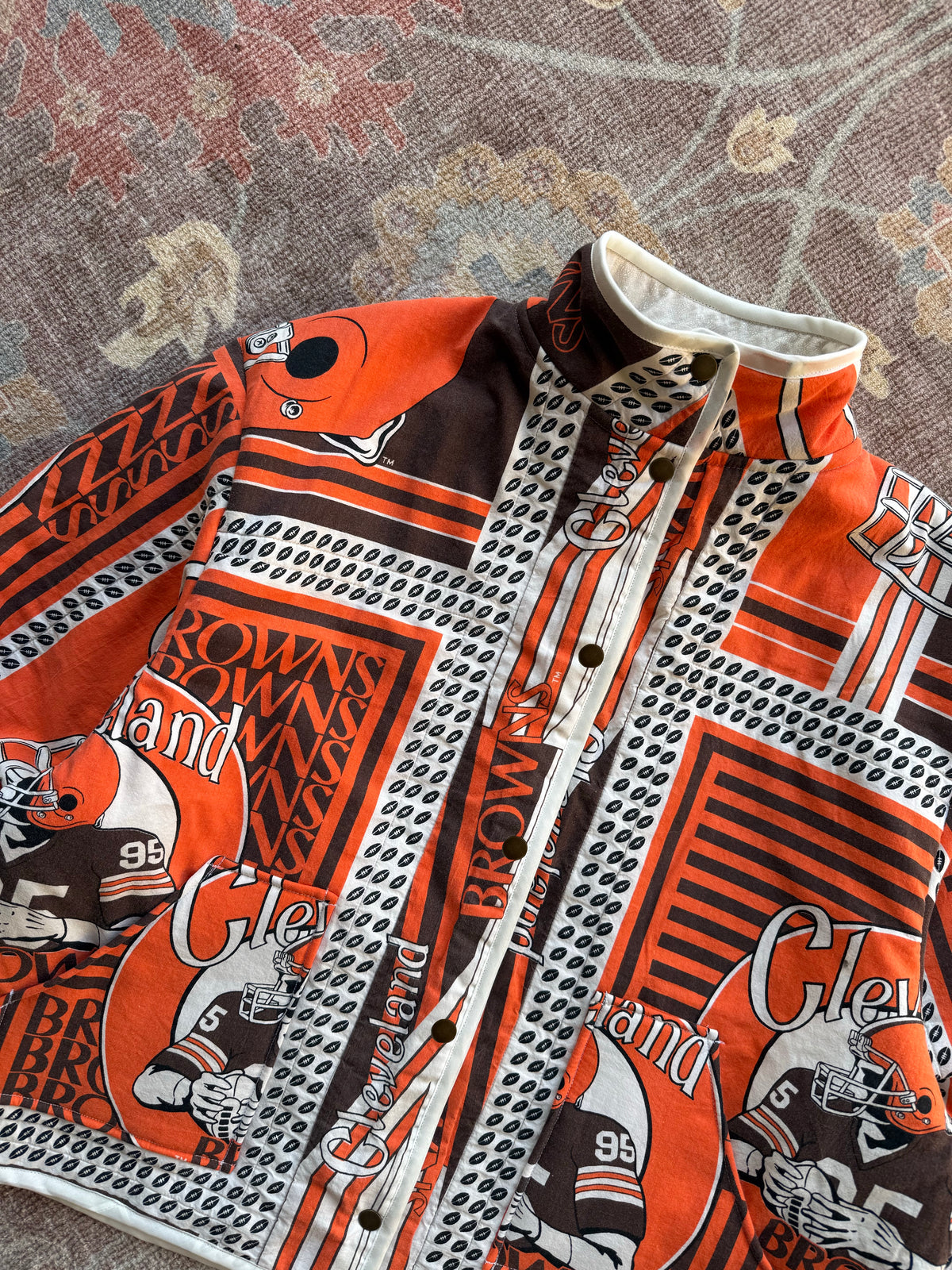 Browns Quilt Snap Button Jacket - L